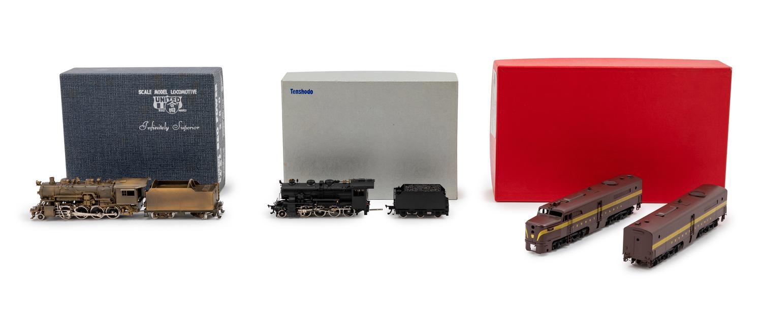 A Group of Three Factory Boxed Japanese HO-Gauge Locomotives and Tenders