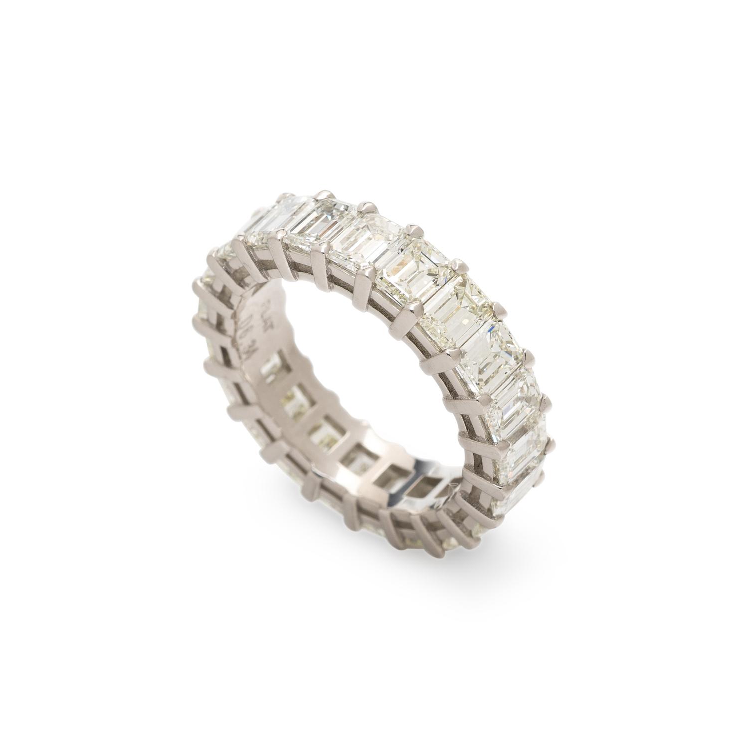 PLATINUM AND DIAMOND ETERNITY RING