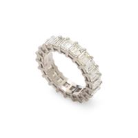 PLATINUM AND DIAMOND ETERNITY RING