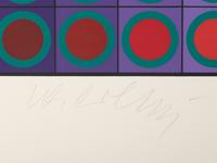 Purple and Blues and Kraft und Natur (a pair of prints)