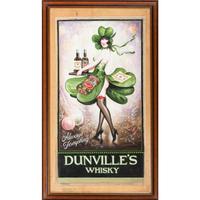 A Dunville’s Whisky Always Tempting Painted Advertising Sign