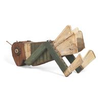 A Found Object Grasshopper-Form Bird House