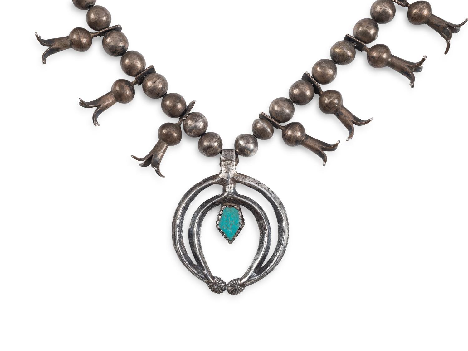 Navajo Squash Blossom Necklace