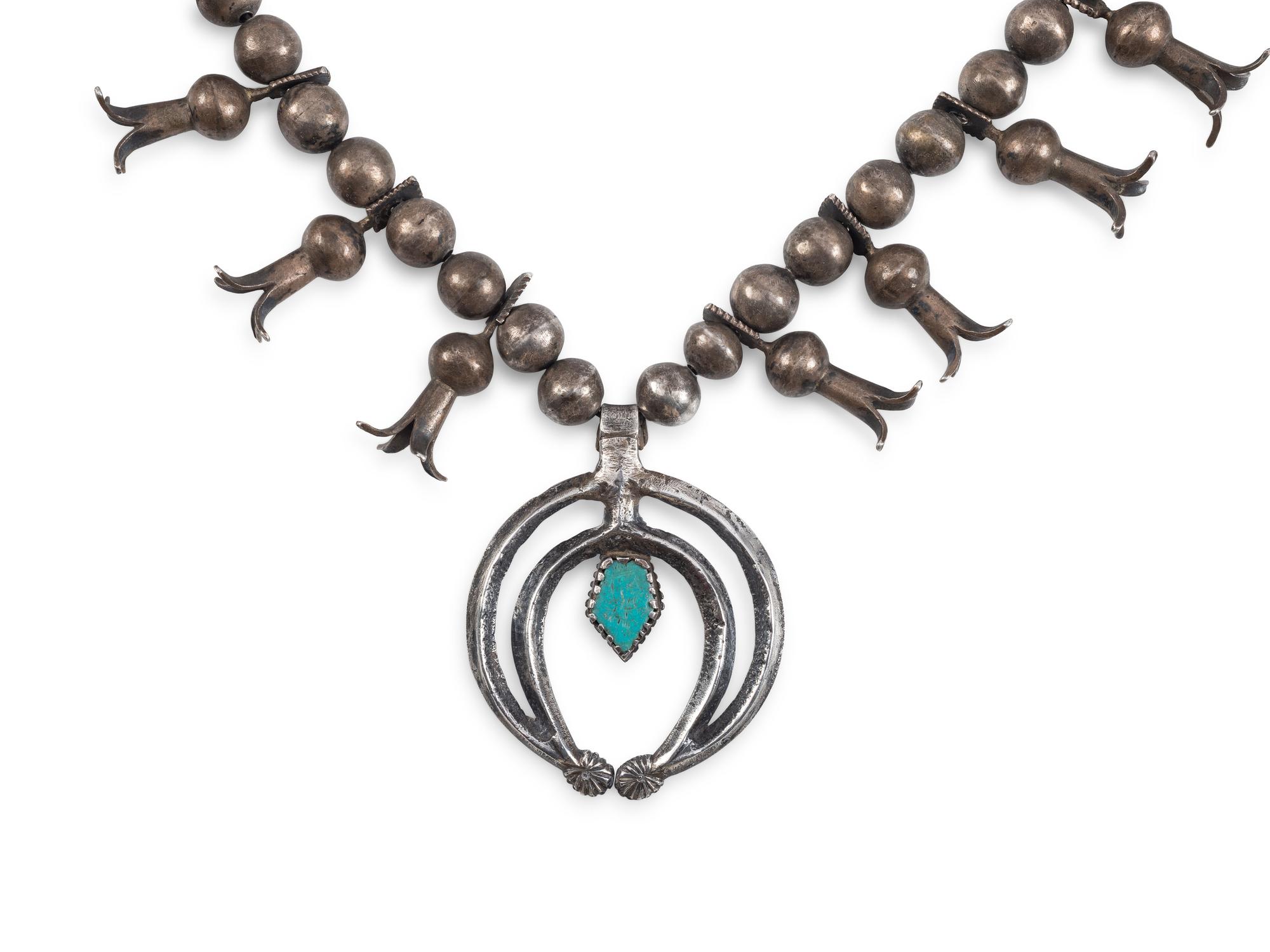 Navajo Squash Blossom Necklace
