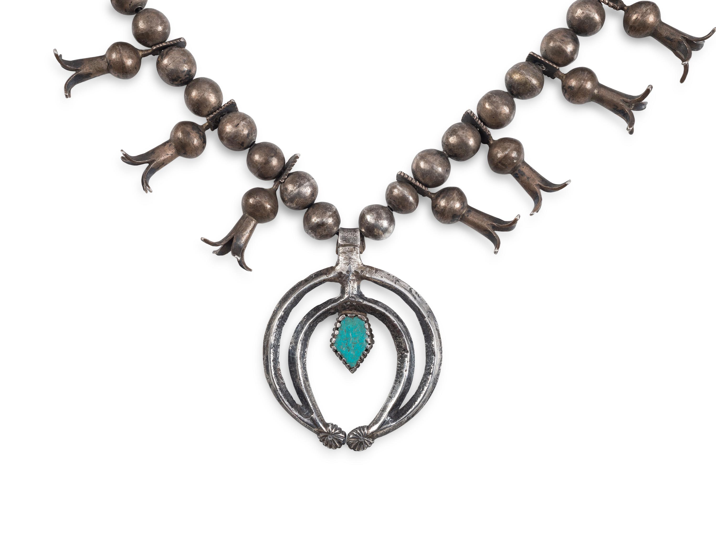 Navajo Squash Blossom Necklace