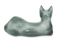 A Daum Pâte de Verre Recumbent Cat