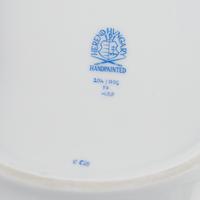 A Group of Five Herend Chinese Bouquet Rust Porcelain Table Articles