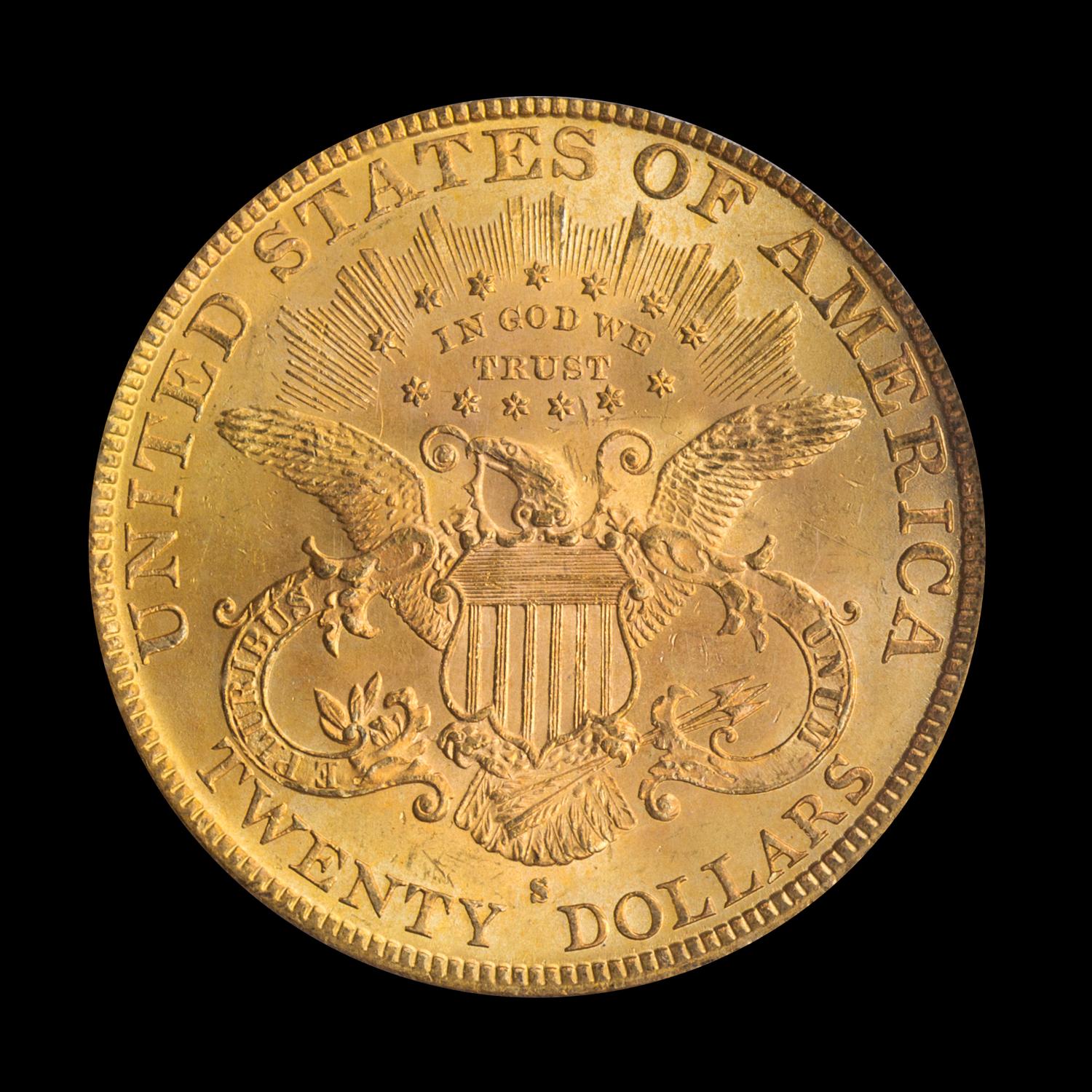 A United States 1888-S Liberty Head $20 Gold Coin