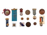 [CIVIL WAR]. A group of 29 GAR medals and ribbons associated with the Battle of Gettysburg, including: