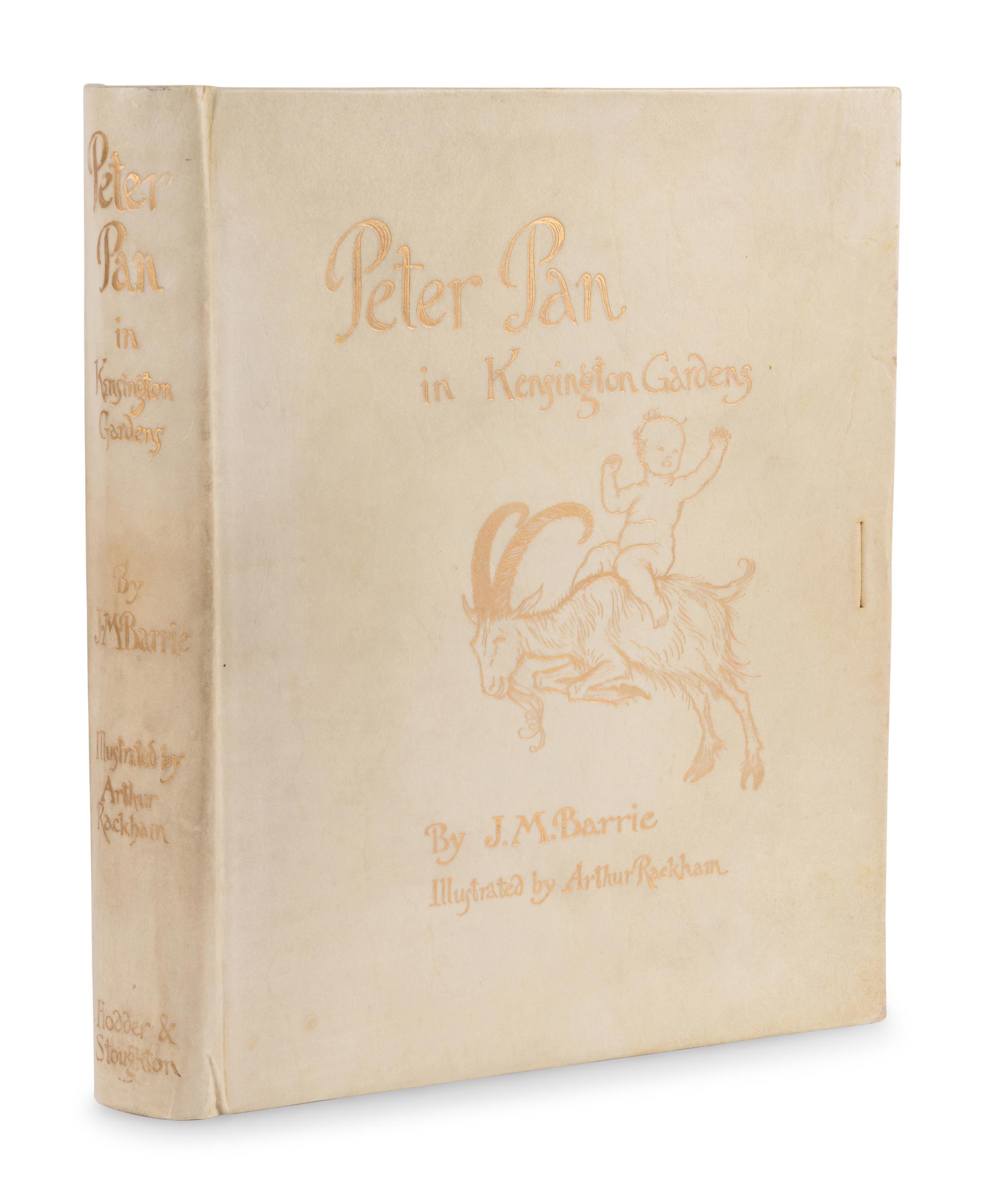 [RACKHAM, Arthur (1867-1939), illustrator]. BARRIE, James Matthew (1860-1937). Peter Pan in Kensington Gardens . London: Hodder & Stoughton, 1906.