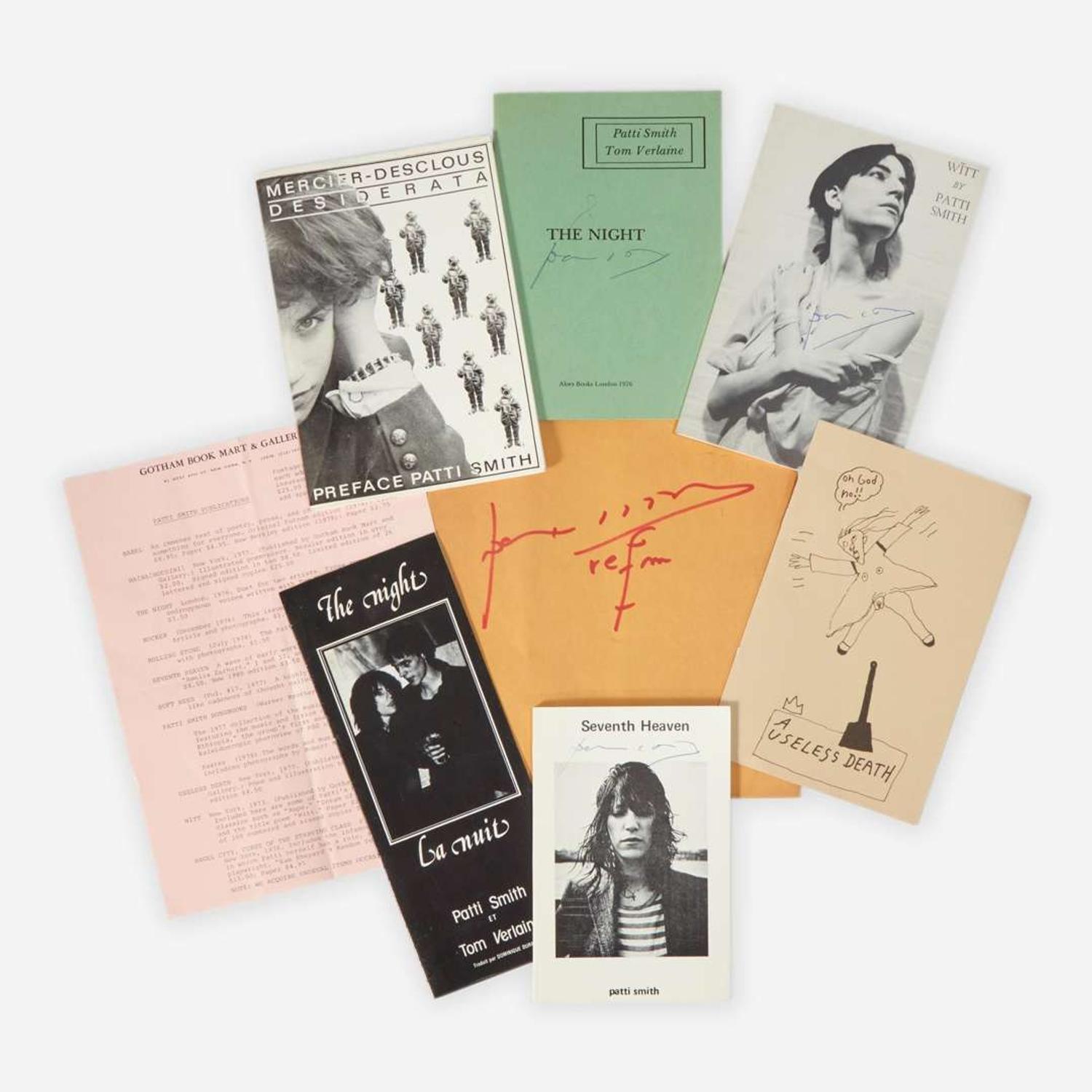 [Music] Smith, Patti Group of 7 Signed Items