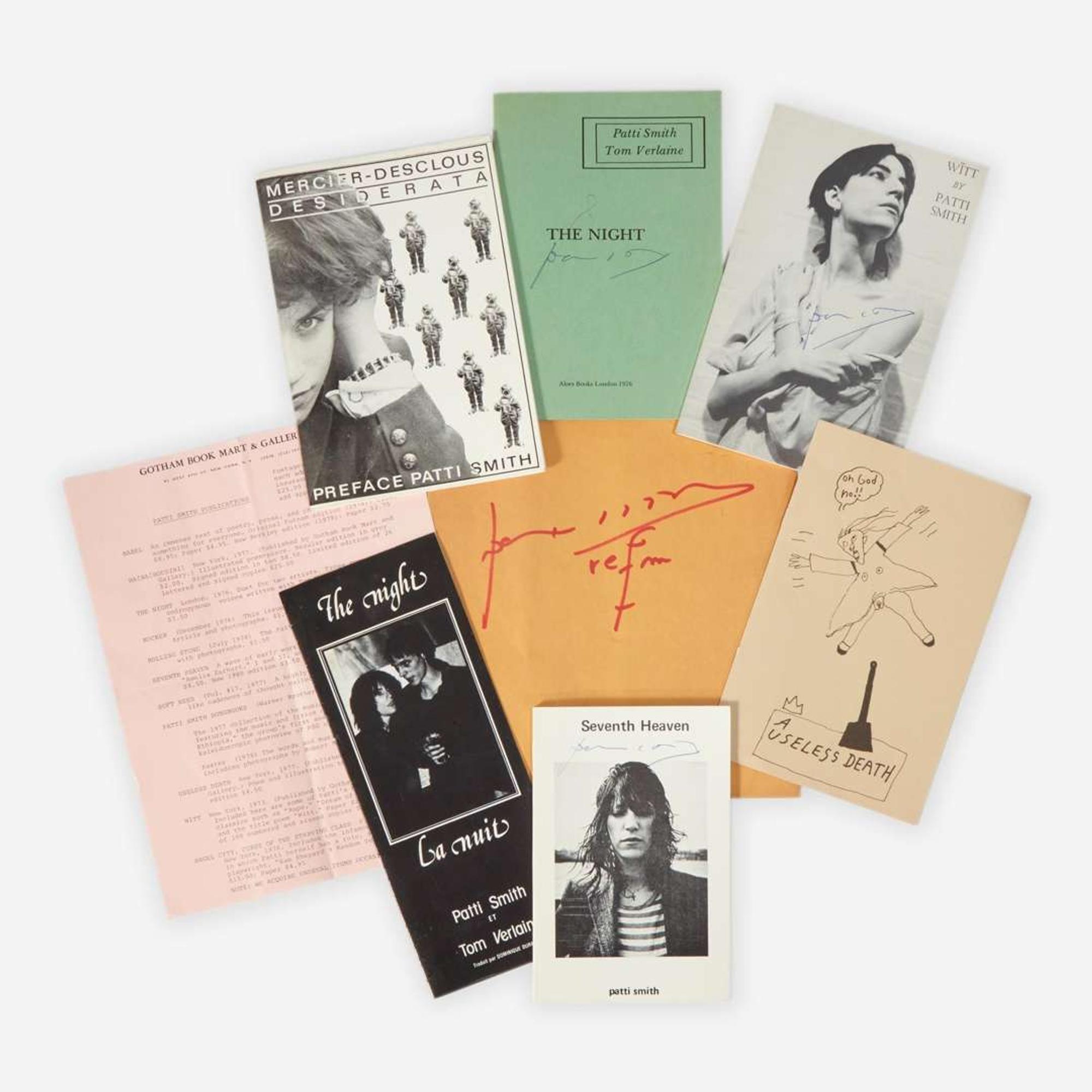 [Music] Smith, Patti Group of 7 Signed Items