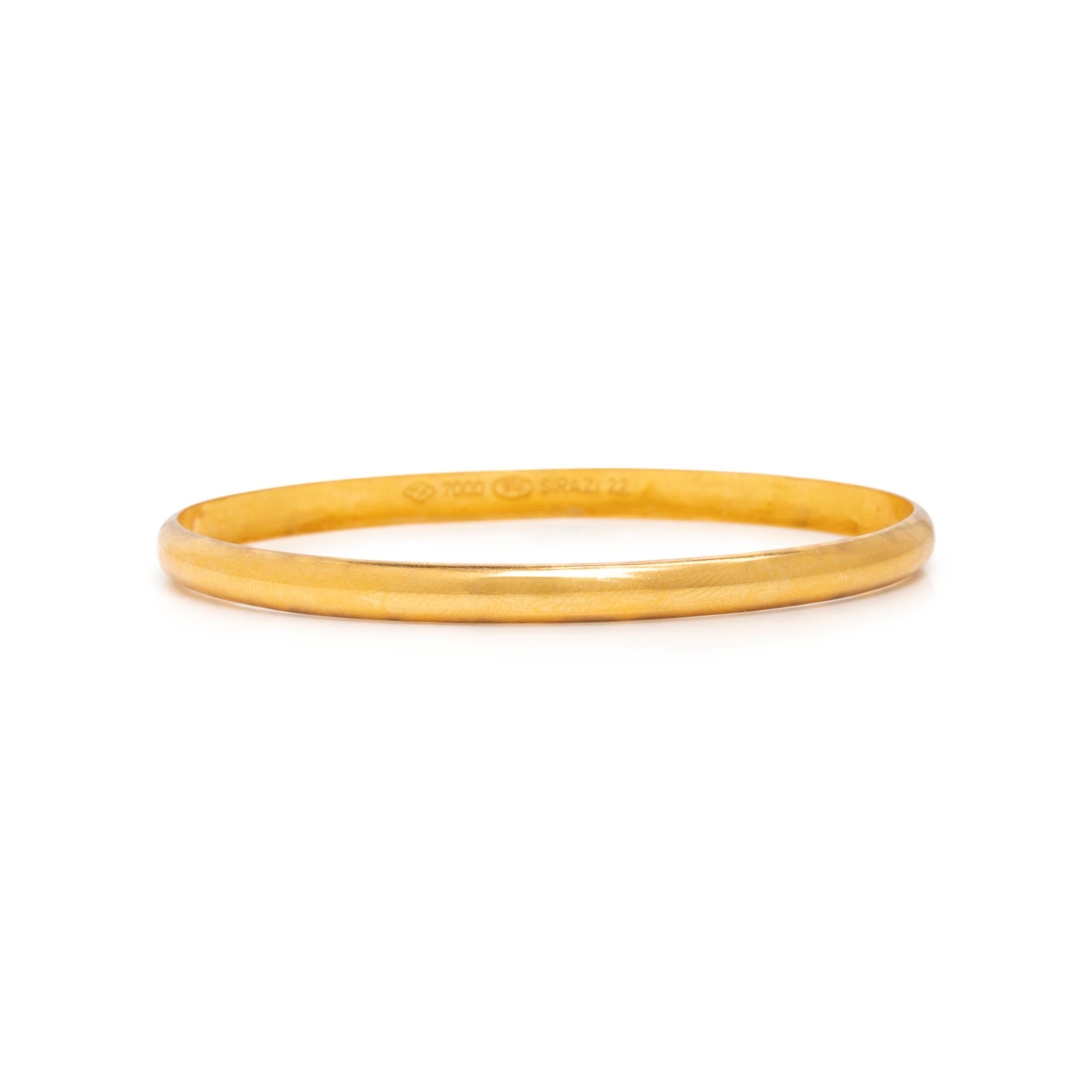 Collection of Yellow Gold Bangle Bracelets