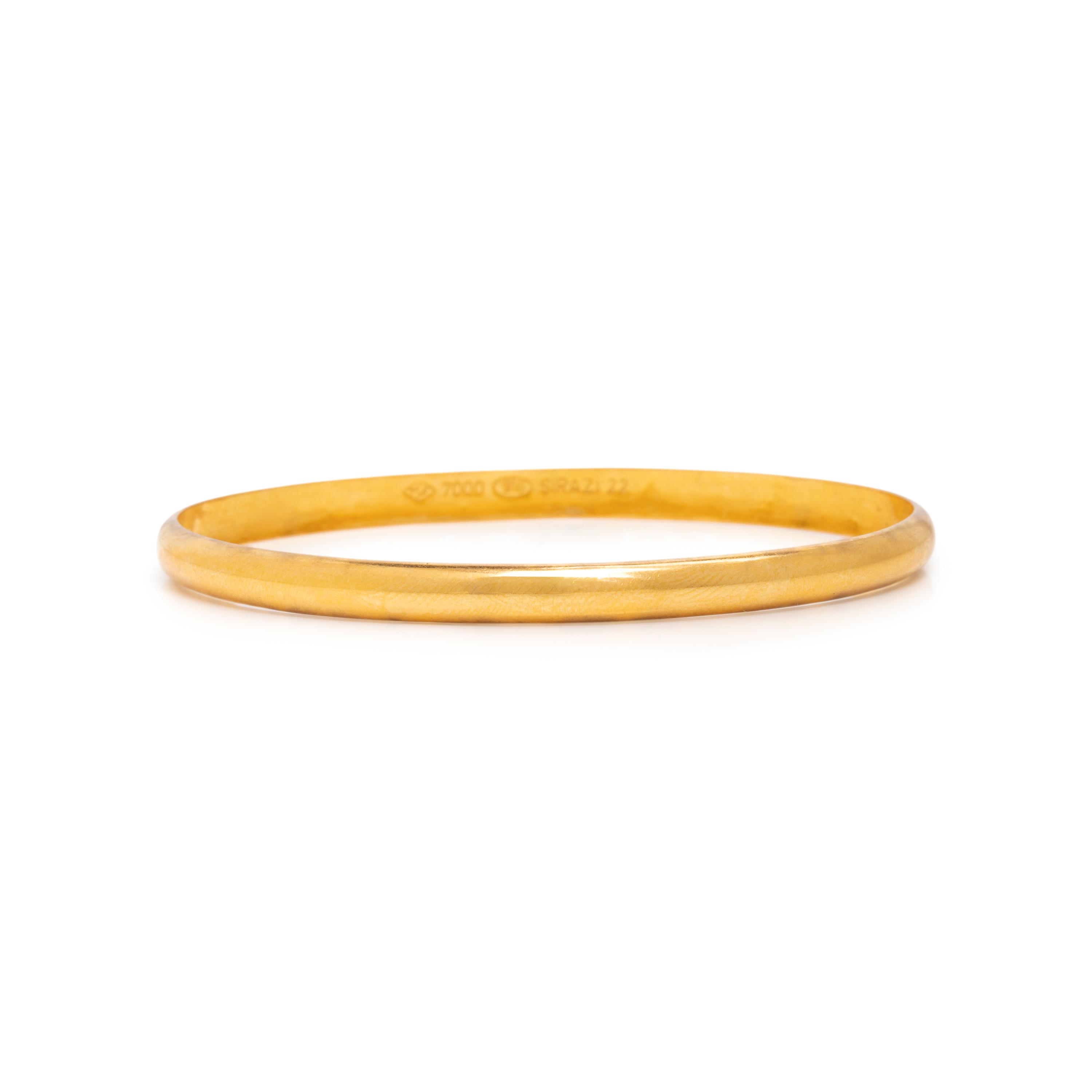 Collection of Yellow Gold Bangle Bracelets