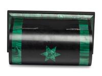 A Malachite Veneered Table Casket