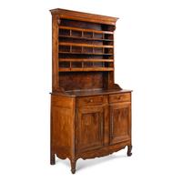A French Provincial Carved Walnut Buffet à Deux Corps