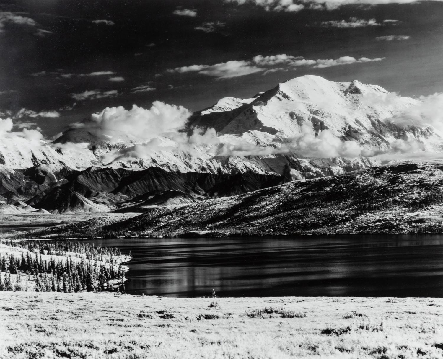 Bradford Washburn (1910-2007) Mount McKinley, Twilight over Wonder Lake, Alaska, 1953