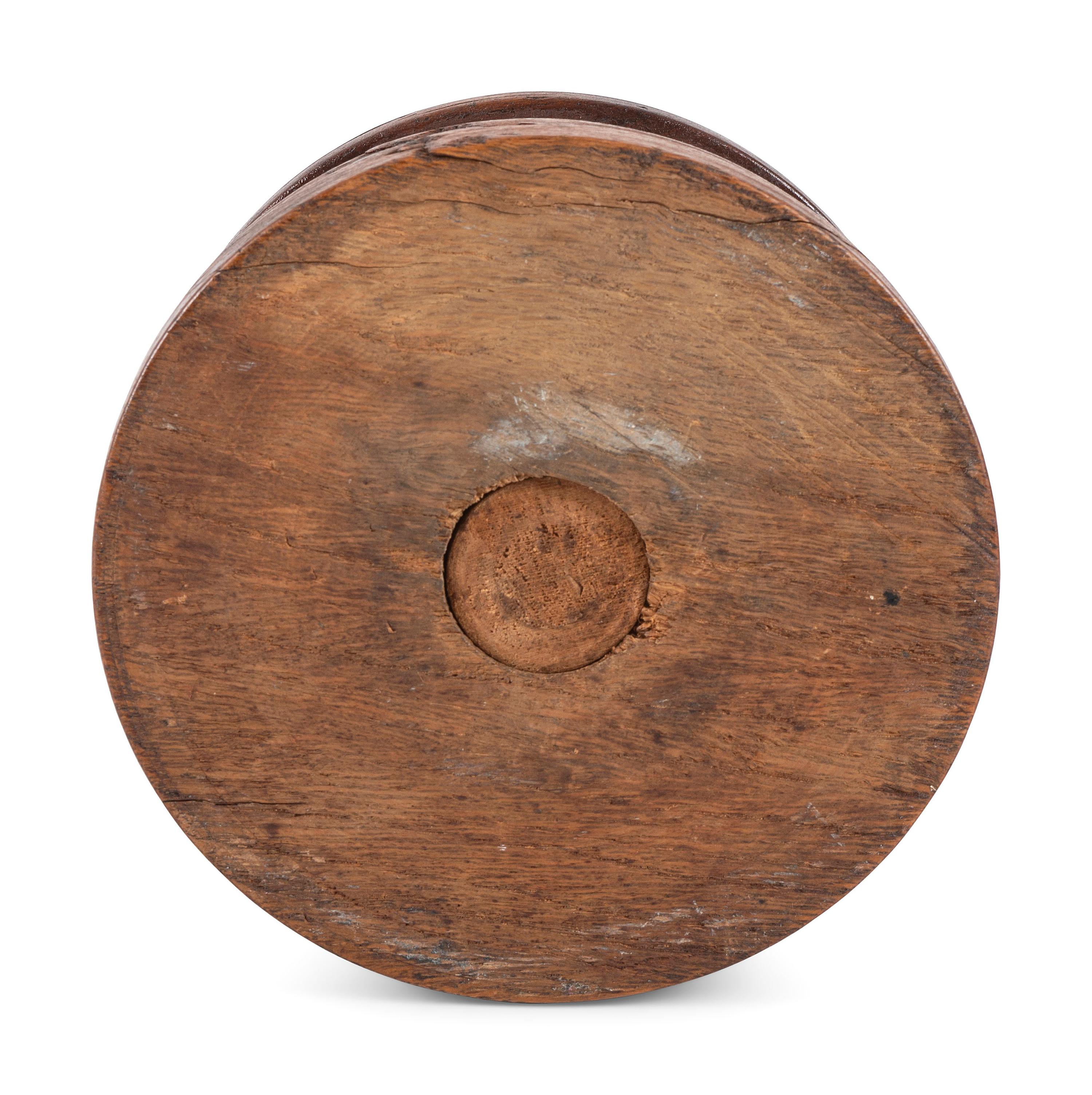 A Turned Cherry Spool Caddy