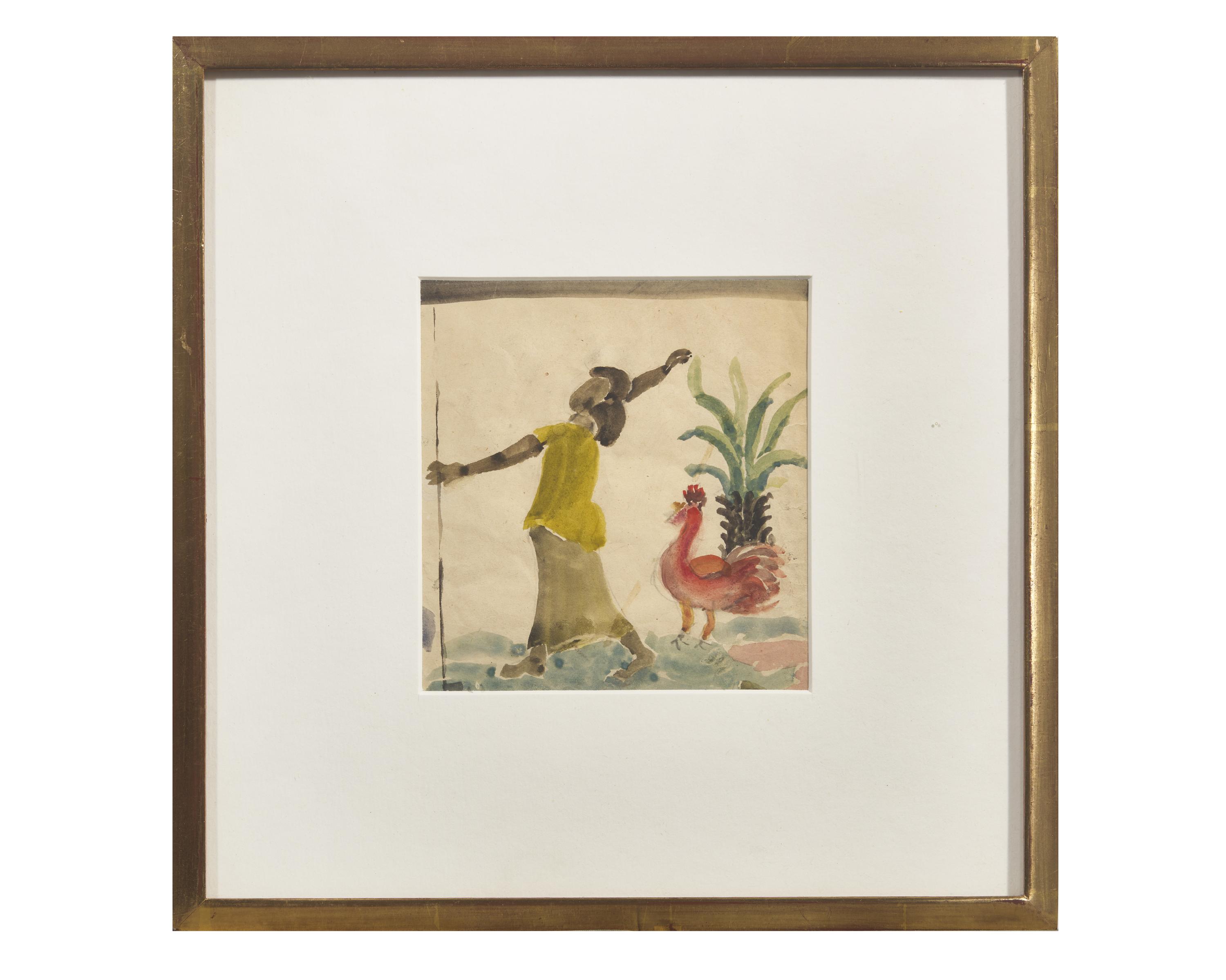 Girl with Rooster (Florida), c. 1946-1947