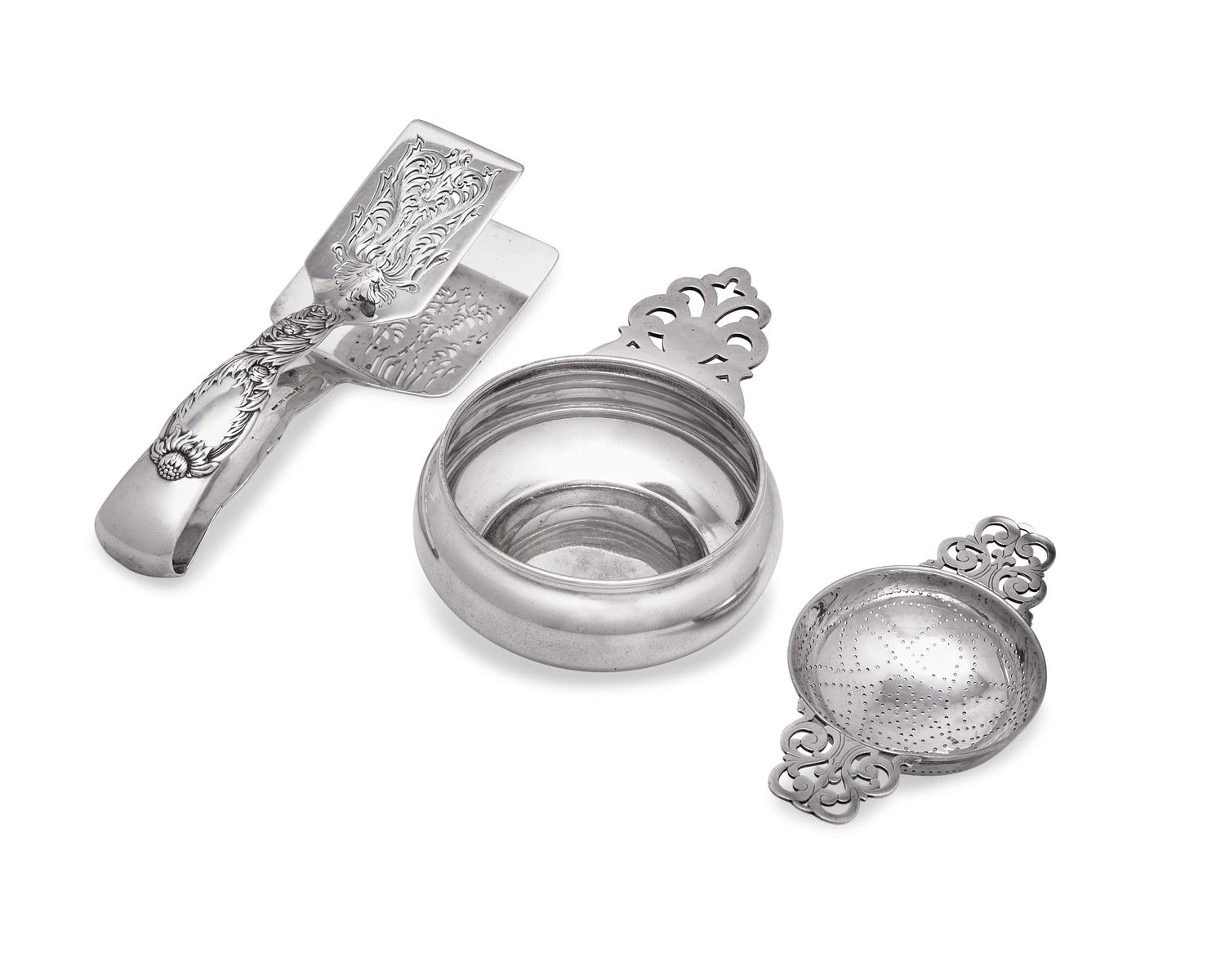 A Group of Nine Assorted Sterling Silver Tablewares