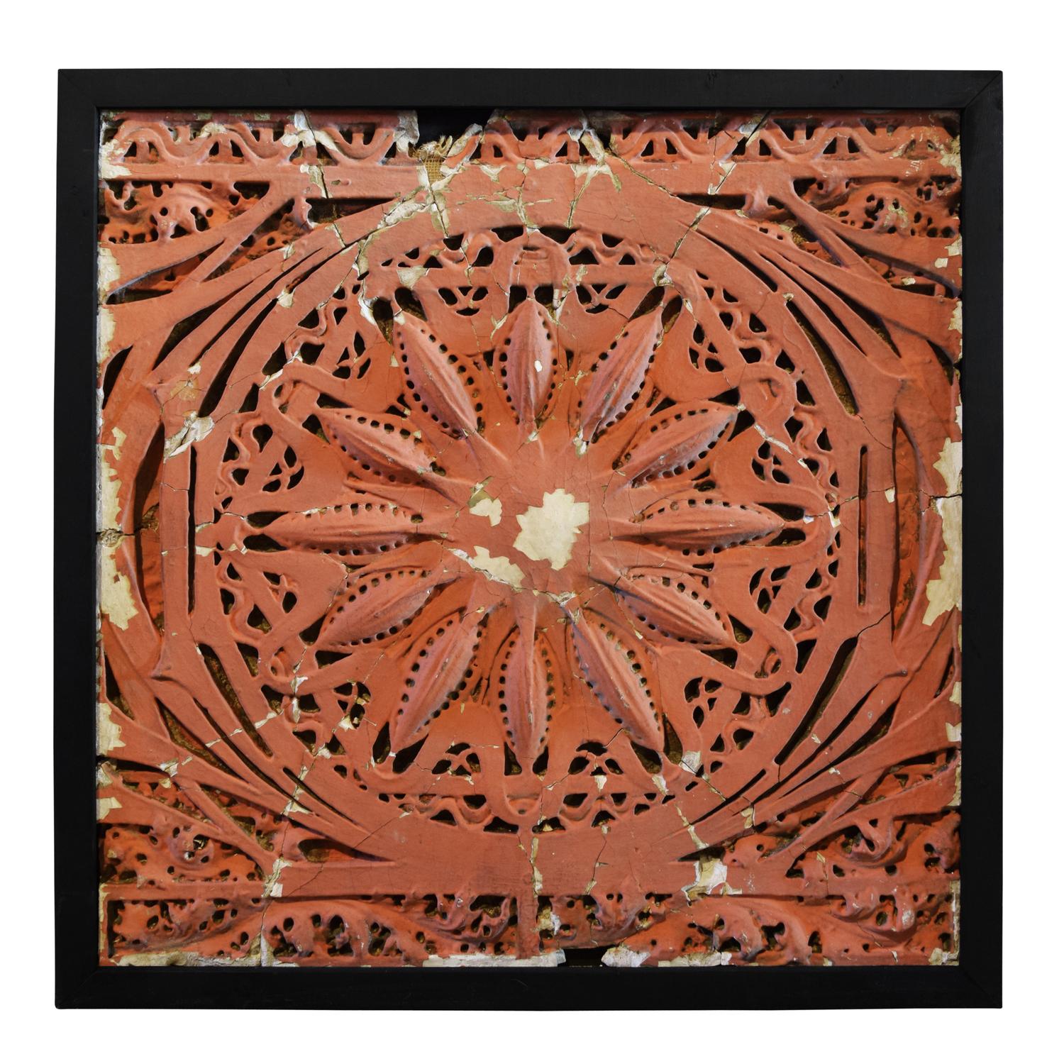 A Louis Sullivan Designed Plaster Panel from the Garrick Theater by Adler & Sullivan 29.5" W x 1.5" D x 30" H — United States, Circa 1891