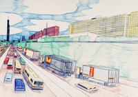 The Dan Ryan Expressway, 1985, 51st St.