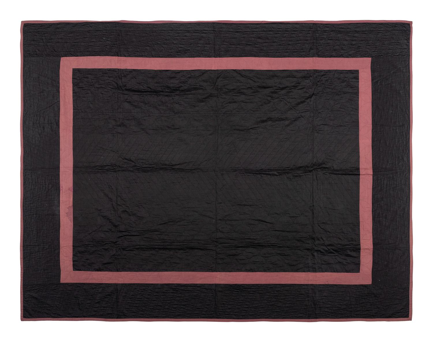 An Amish Pieced Cotton Quilt