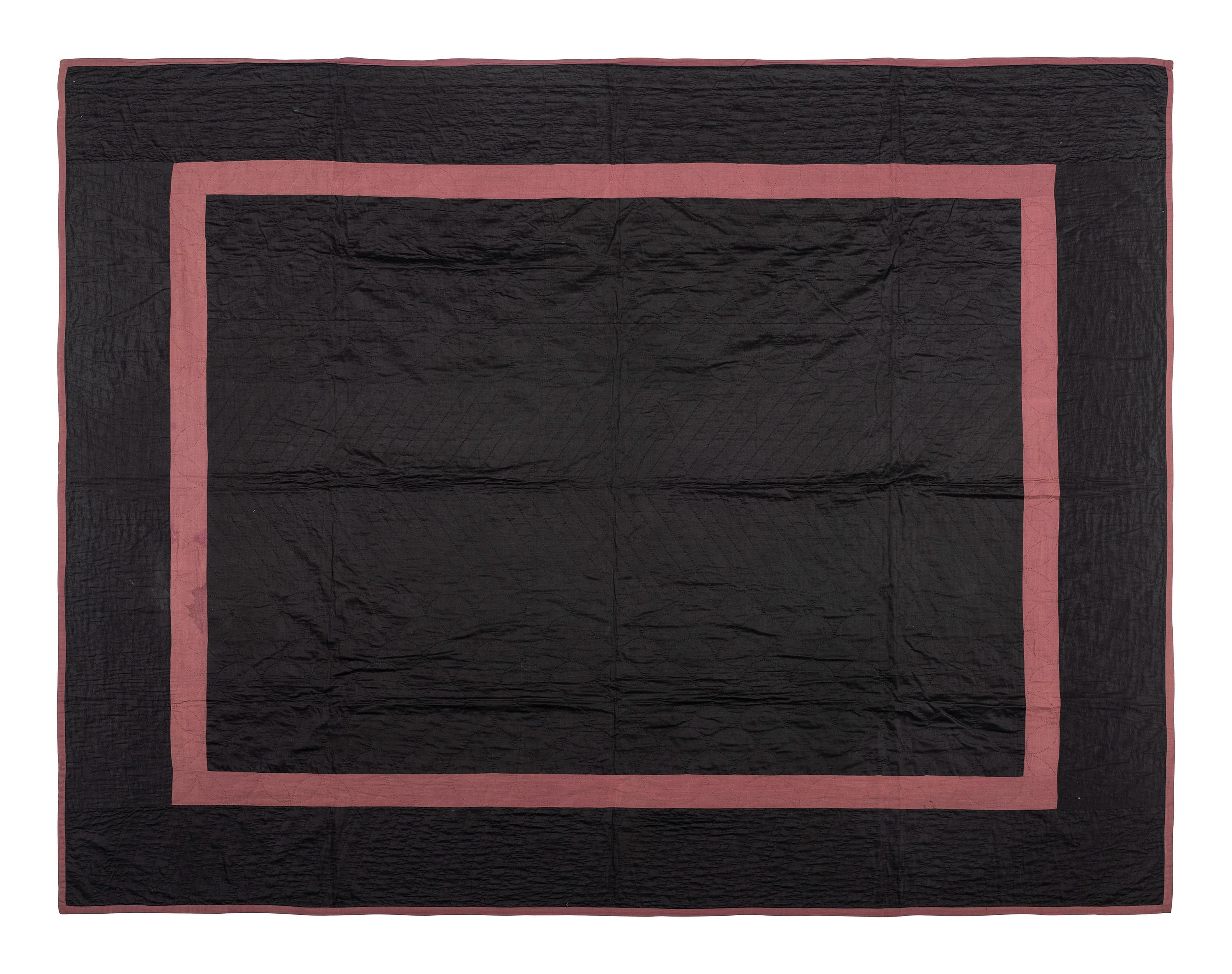 An Amish Pieced Cotton Quilt