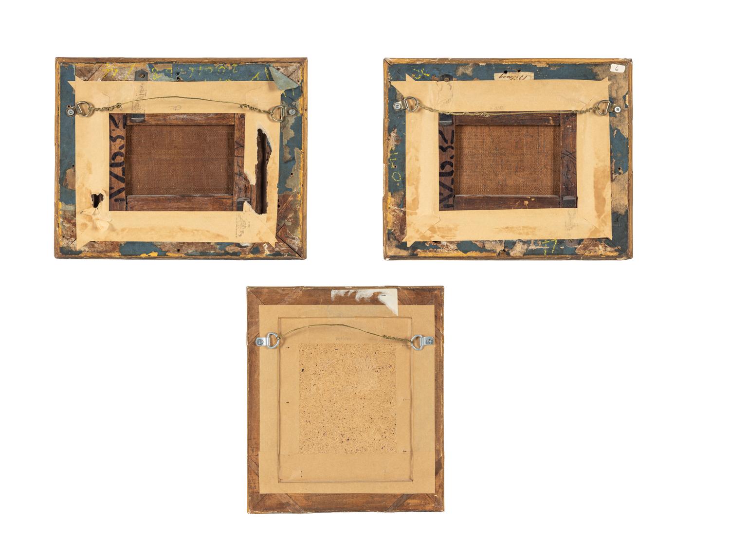 A Group of Three Continental Paintings