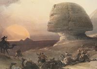 Approach of the Simoon-Desert of Gizeh [Giza] after David Roberts (British, 1796-1864)
