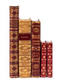 [FORE-EDGE PAINTING] -- A Group of 4 works in 5 volumes regarding Courtly Love and Victorian Medievalism concealing fore-edge paintings, comprising:
