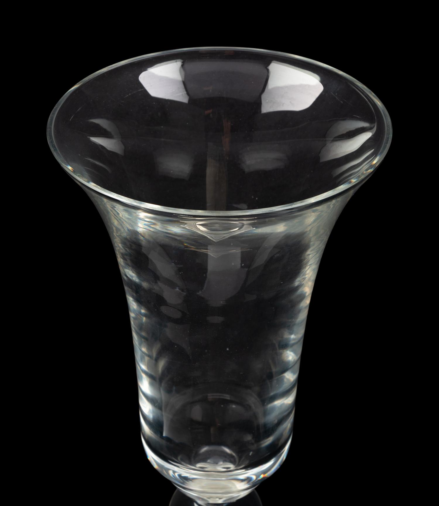 An American Silver Mounted Glass Vase