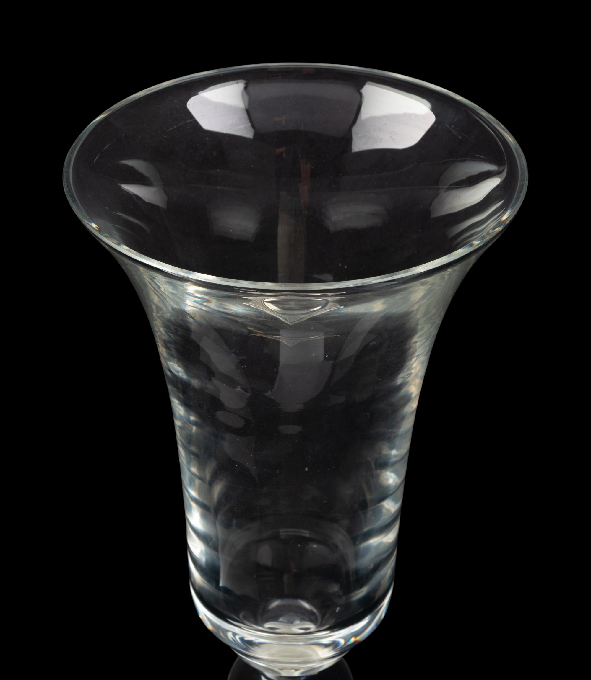An American Silver Mounted Glass Vase