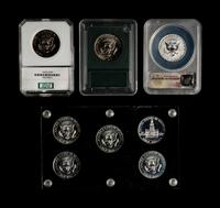 A Large Collection of John F. Kennedy 50c Proof and Coins