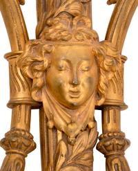 A Louis XVI Style Gilt Bronze Two-Light Sconce