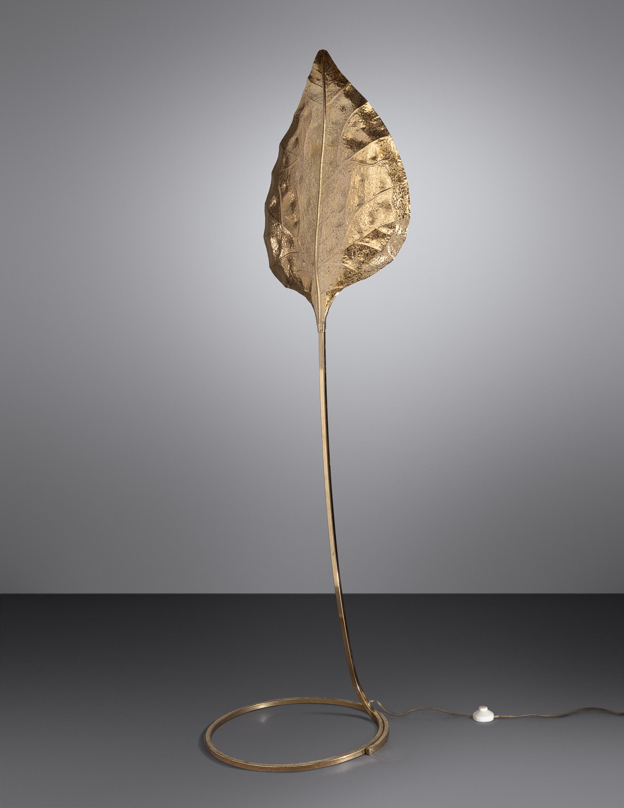 Foglia Floor Lamp, c. 1970 Bottega Gadda, Italy