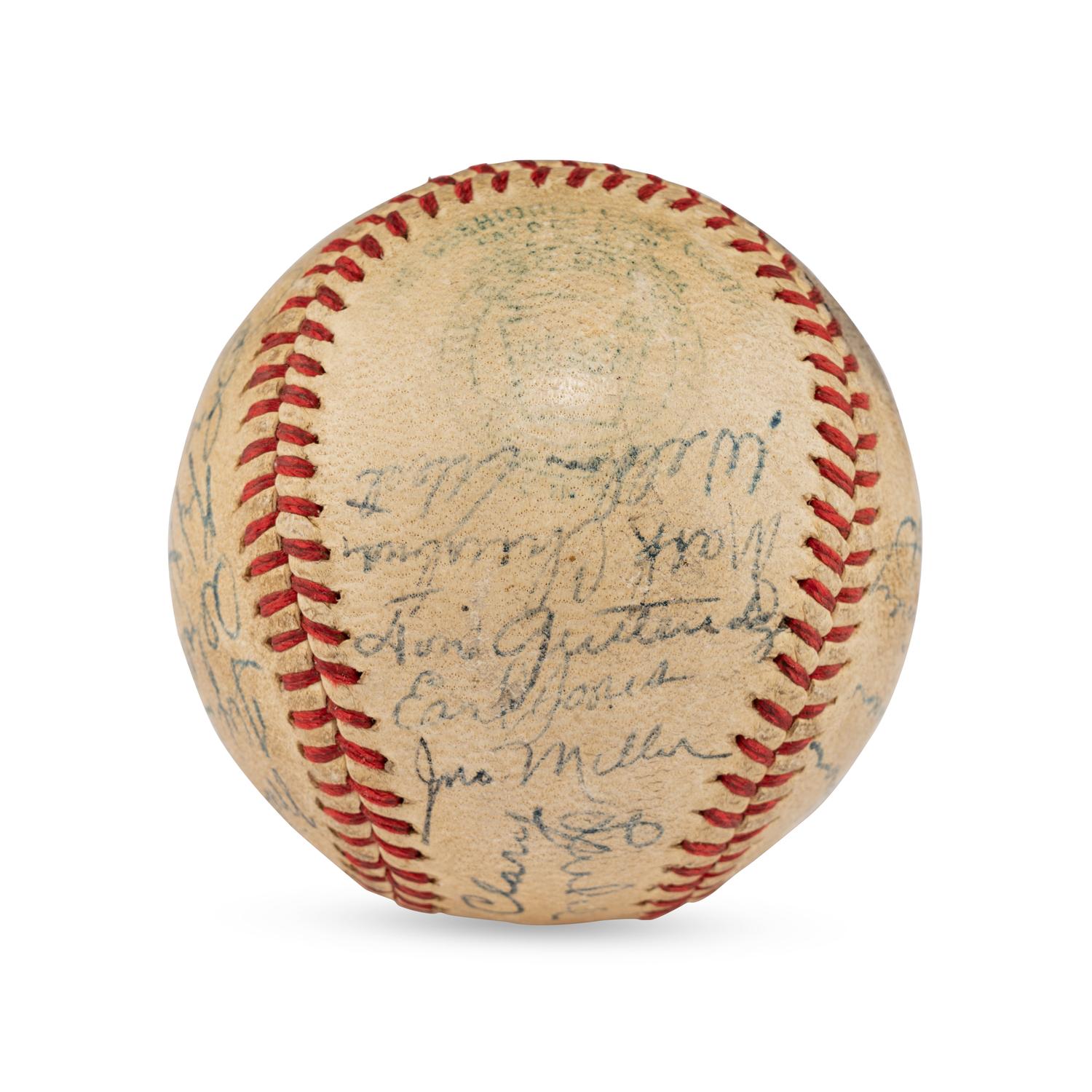 A 1945 St. Louis Browns Team Signed Autograph Baseball