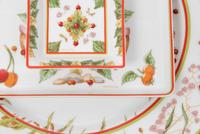 A Group of Hermès Le Jardin de Pythagore Porcelain Dinnerware Articles