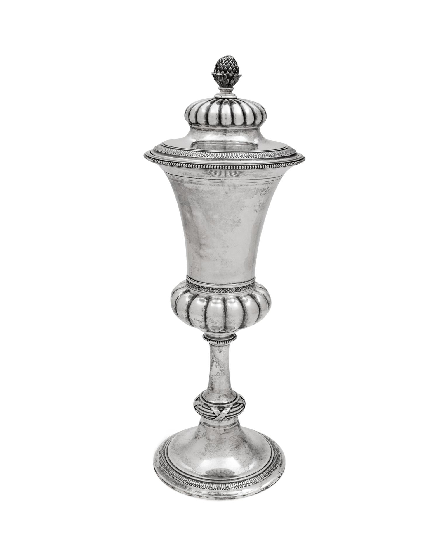 A Russian Silver Cup and Cover