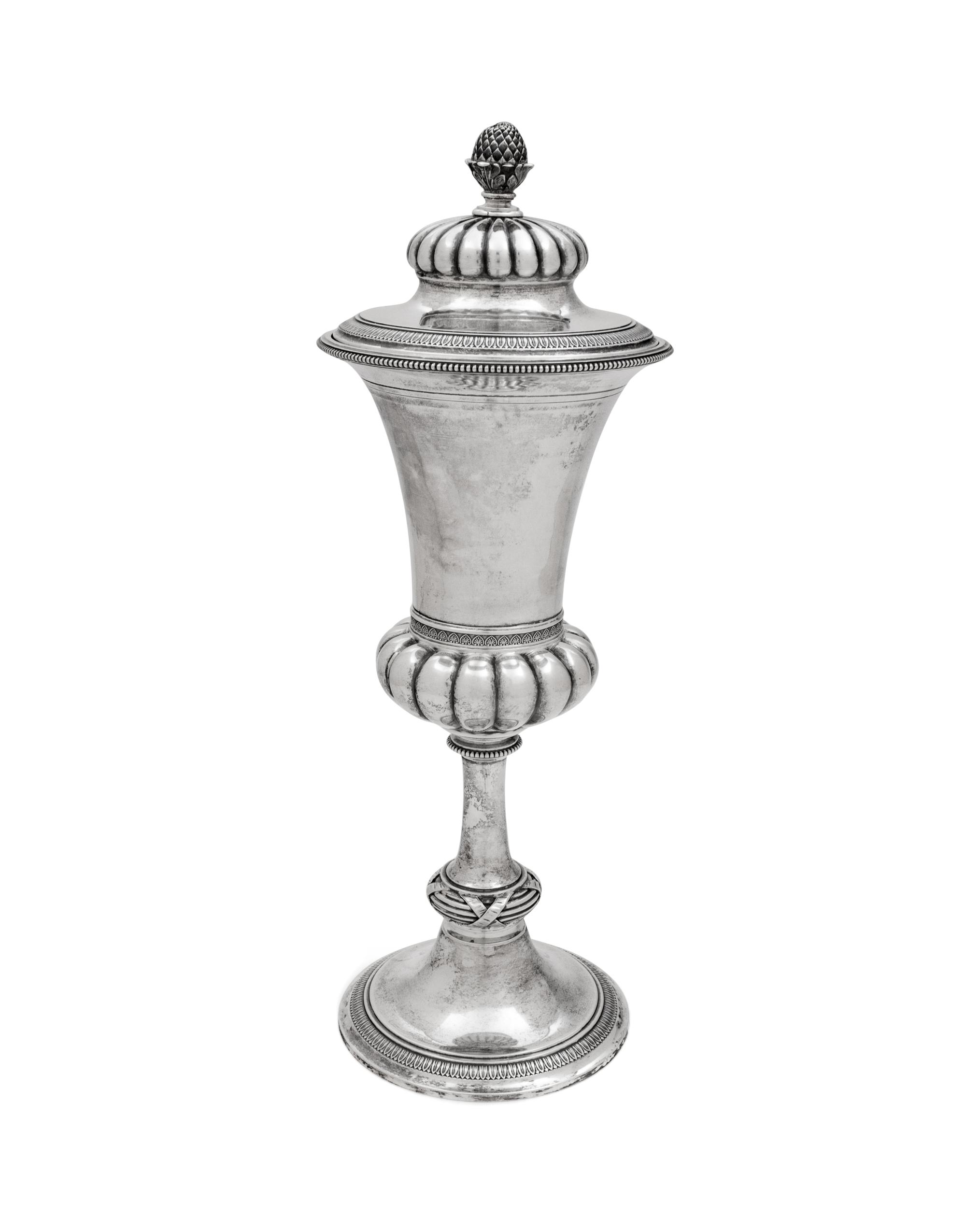 A Russian Silver Cup and Cover