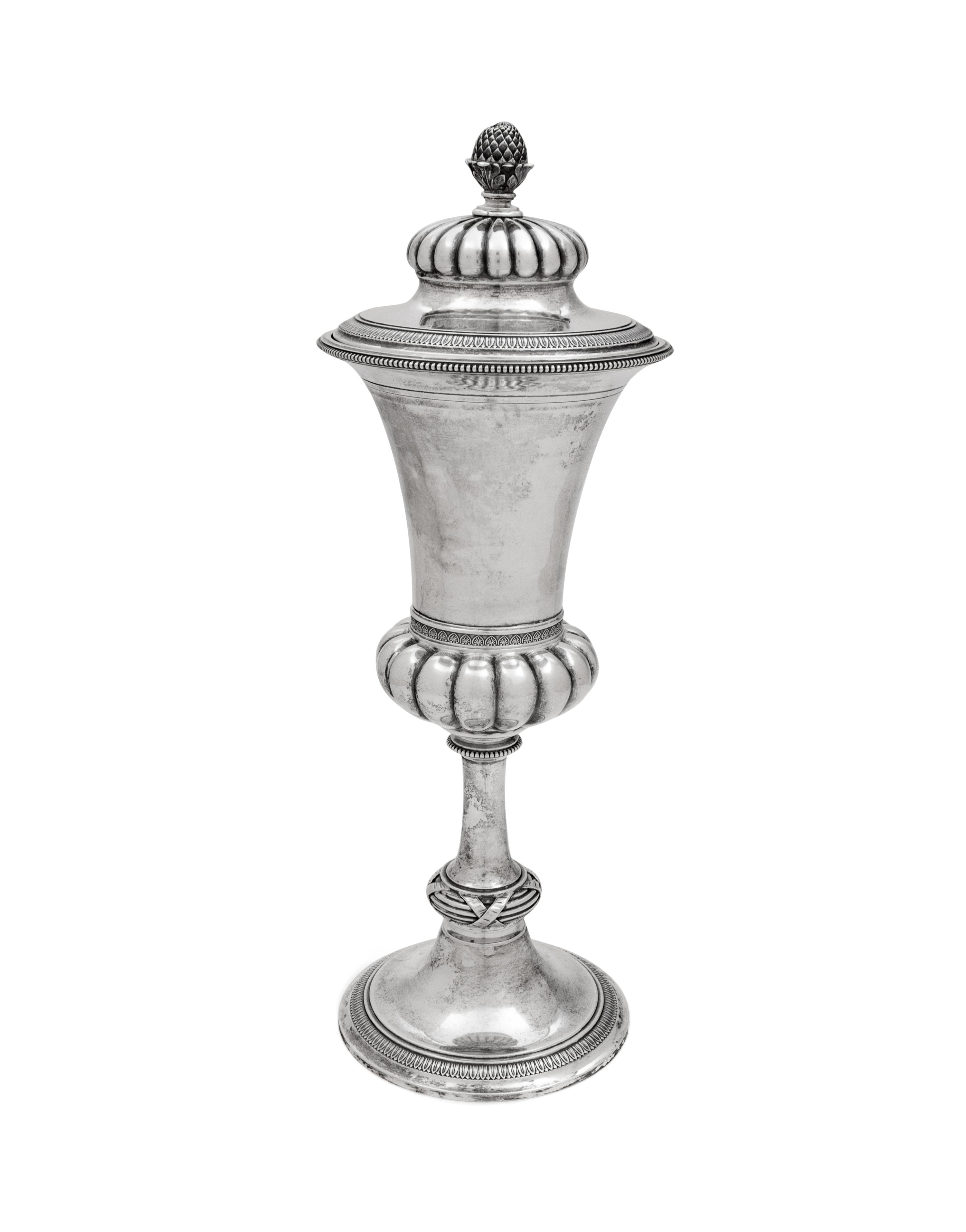 A Russian Silver Cup and Cover