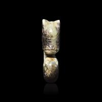 A Miniature Jade Coiled Dragon, Possibly Hongshan Culture 或為紅山 青玉豬龍