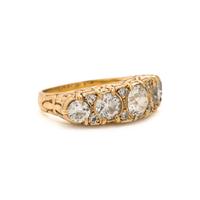 Diamond and Yellow Gold Ring