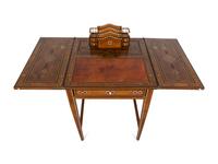A Syrian Mother-of-Pearl, Bone and Fruitwood Parquetry Game Table/Desk — 20TH CENTURY