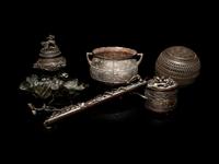 Nine Chinese Bronze Incense Wares