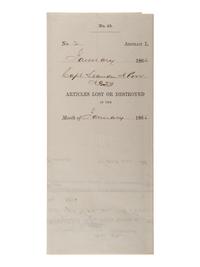 [CIVIL WAR]. A group of Civil War signatures highlighted by a signed CDV of Union General William F. Smith.