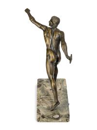 A Grand Tour Bronze Figure of an Athlete
