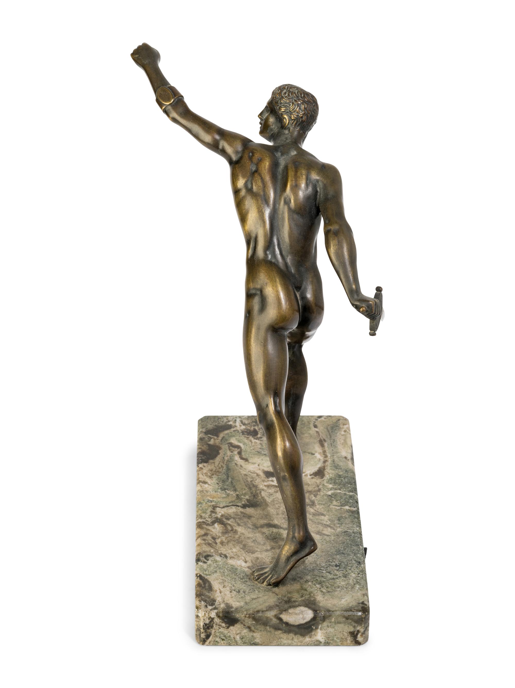 A Grand Tour Bronze Figure of an Athlete