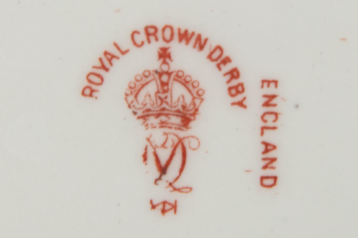 An Assembled Royal Crown Derby Porcelain Dinner Service
