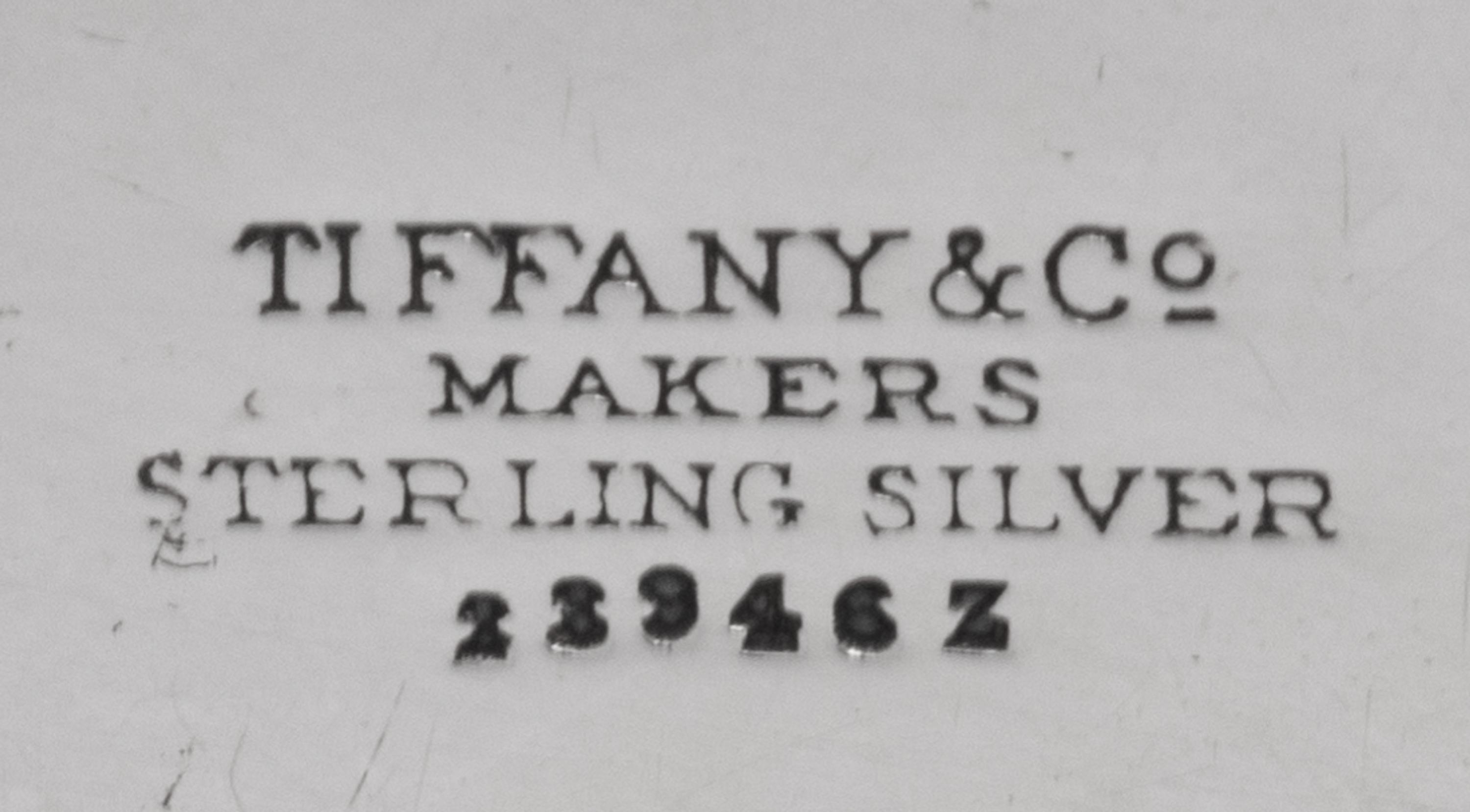 A Tiffany and Co. Casket together with a Tiffany and Co. Dish